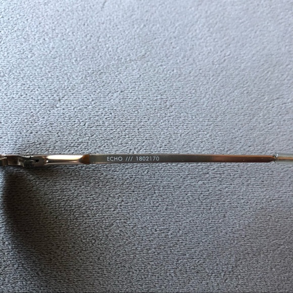 Le Specs ~ Echo ~ Gold Geometric Butterfly Sunglasses - Picture 5 of 14